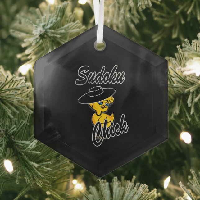 Adorno De Cristal Chick Sudoku #4 (in situ)