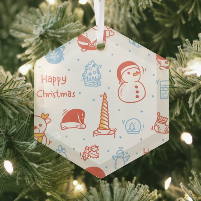 Adorno De Cristal Christmas in July Ornament (in situ)