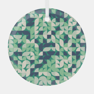 Adorno De Cristal Círculos de barrio al azar, generativos.