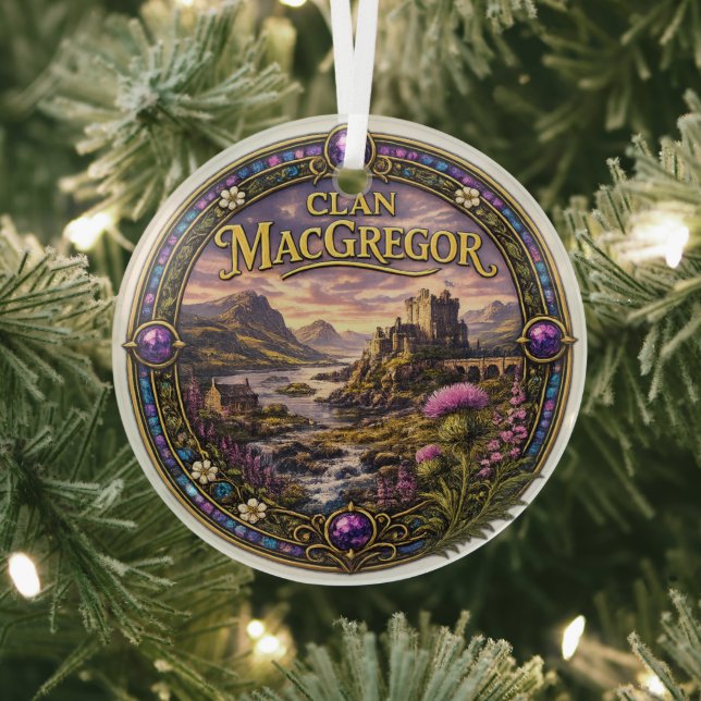 Adorno De Cristal Clan Escocés MacGregor (in situ)