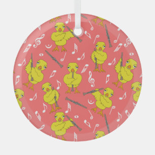 Adorno De Cristal Clarinet Chick Clarinets Music Notes Ceramic Ornam