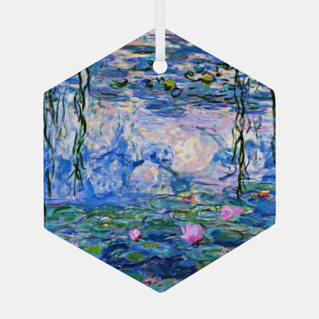 Adorno De Cristal Claude Monet - Water Lilies, 1919, (Reverso )
