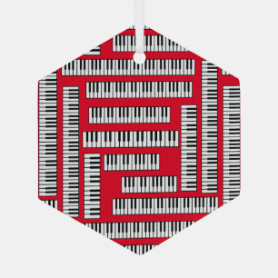 Adorno De Cristal Claves de piano