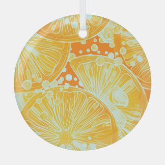 Adorno De Cristal Cóctel de cítricos: Patrón de agua esparcido