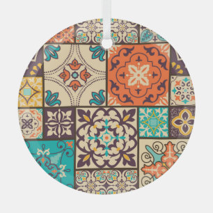 Adorno De Cristal Colorido mosaico islámico: mosaico vintage.