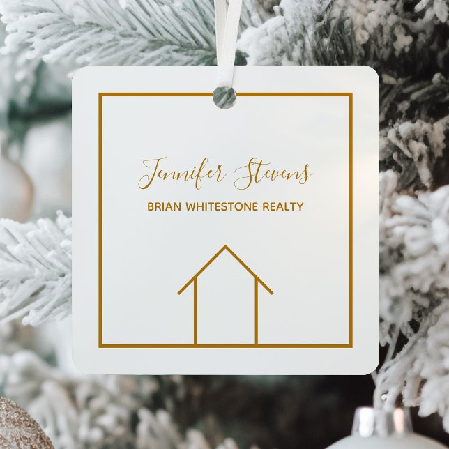 Adorno De Cristal Compañía inmobiliaria Elegante Personalizado Navid (Subido por el creador)