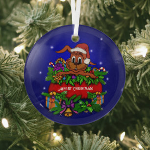 Adorno De Cristal Conejo de navidades