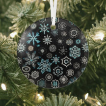 Copo de Nieve Azul de Navidad