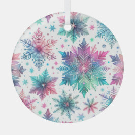 Adorno De Cristal Copos de nieve con espíritu