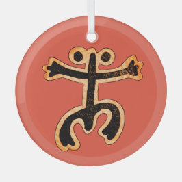 Adorno De Cristal Coqui Taino Ornament