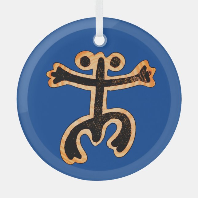 Adorno De Cristal Coqui Taino Ornament (Anverso)