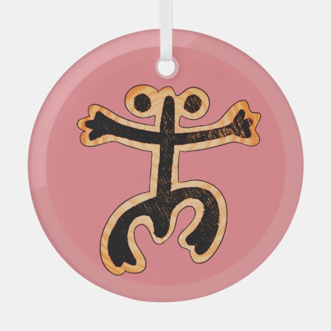Adorno De Cristal Coqui Taino Ornament (Anverso)