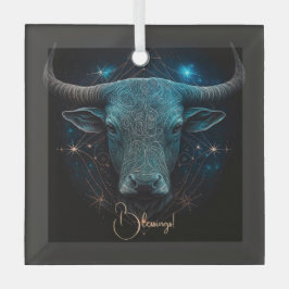 Adorno De Cristal Crea tu propia astrología mística Taurus Zodiac