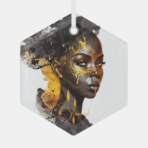 Adorno De Cristal Crea tu propia diosa dorada