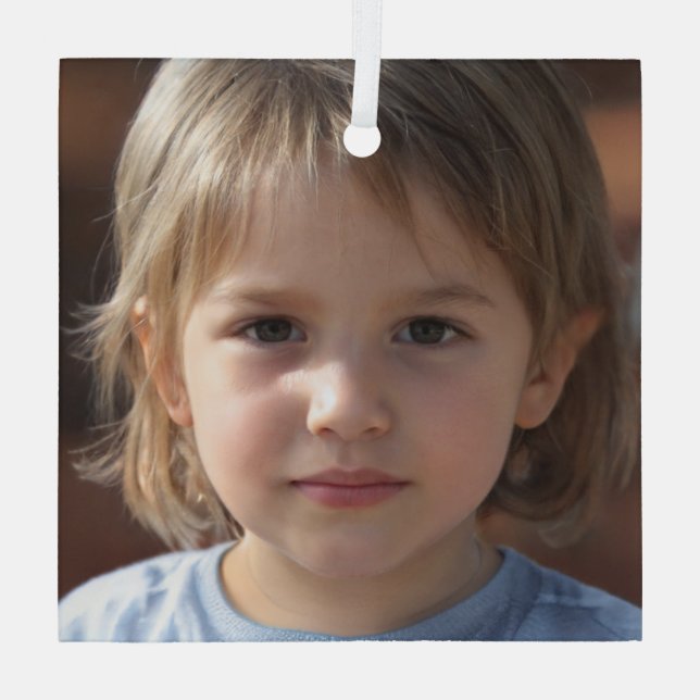 Adorno De Cristal Crea tu propia foto familiar (Reverso )