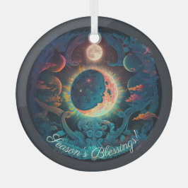 Adorno De Cristal Crea tu propia luna azul mágica