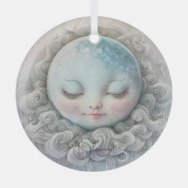 Adorno De Cristal Crea tu propia Luna Durmiente Pacífica