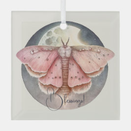 Adorno De Cristal Crea tu propia Moda Luna Completa Rosa