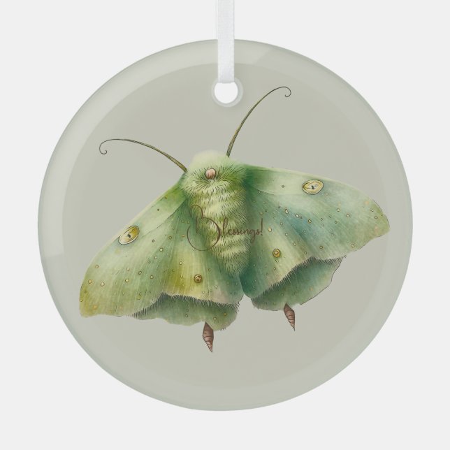 Adorno De Cristal Crea tu propia Moda Verde de Fantasía (Anverso)