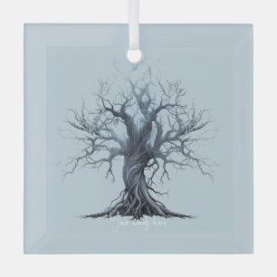 Adorno De Cristal Crea tu propio árbol azul mítico