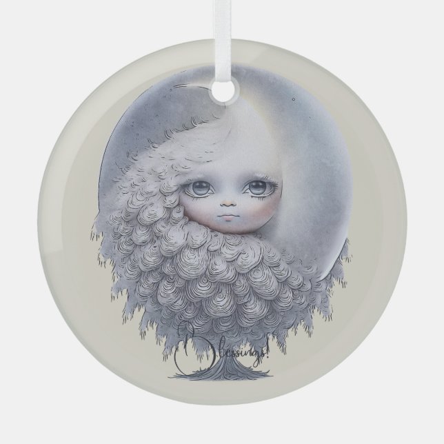 Adorno De Cristal Crea tu propio árbol de la luna dulce (Anverso)