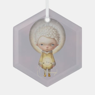 Adorno De Cristal Crea tu propio chico lunar