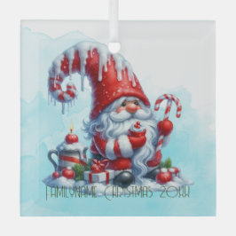 Adorno De Cristal Crea tu propio Gnome de Navidades pimienta helada