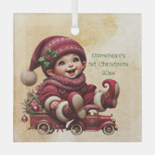 Adorno De Cristal Crea tu propio gnomo de Navidad con estilo vintage