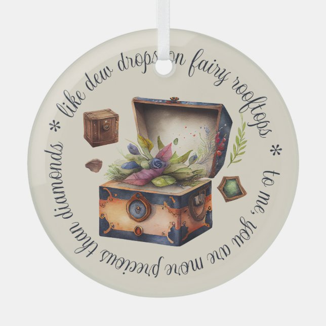 Adorno De Cristal Crea tu propio gran tesoro (Anverso)