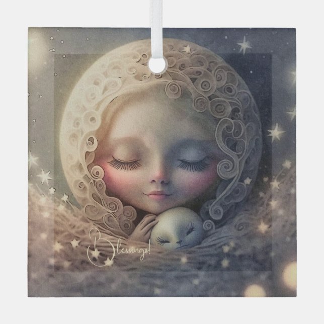 Adorno De Cristal Crea tu propio hato de pájaro bebé (Anverso)