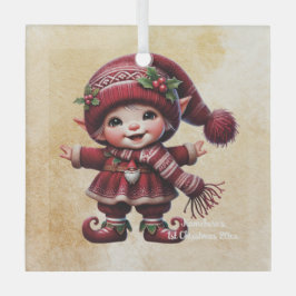 Adorno De Cristal Crea tu propio hogar de baile vintage de Navidad