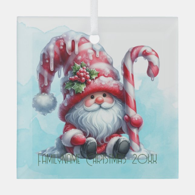 Adorno De Cristal Crea tu propio hogar de Navidades de hierbabuena (Anverso)