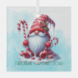 Adorno De Cristal Crea tu propio hogar de Navidades de menta pimient