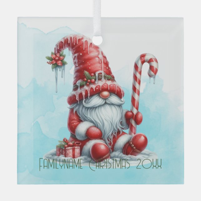 Adorno De Cristal Crea tu propio hogar de Navidades de menta suave (Anverso)