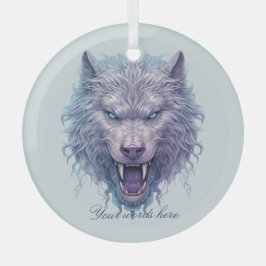 Adorno De Cristal Crea tu propio Lobo Púrpura Malvado