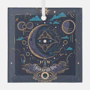 Adorno De Cristal Crea tu propio lunar celestial místico