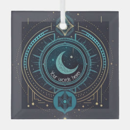 Adorno De Cristal Crea tu propio lunar geométrico celeste