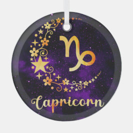 Adorno De Cristal Crea tu propio púrpura Celestino Capricornio Zodia