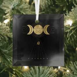 Adorno De Cristal Crea tu propio Tarot de alta sacerdotisa Gold Arca