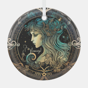 Adorno De Cristal Crea tu propio Virgo Celestial Zodiac
