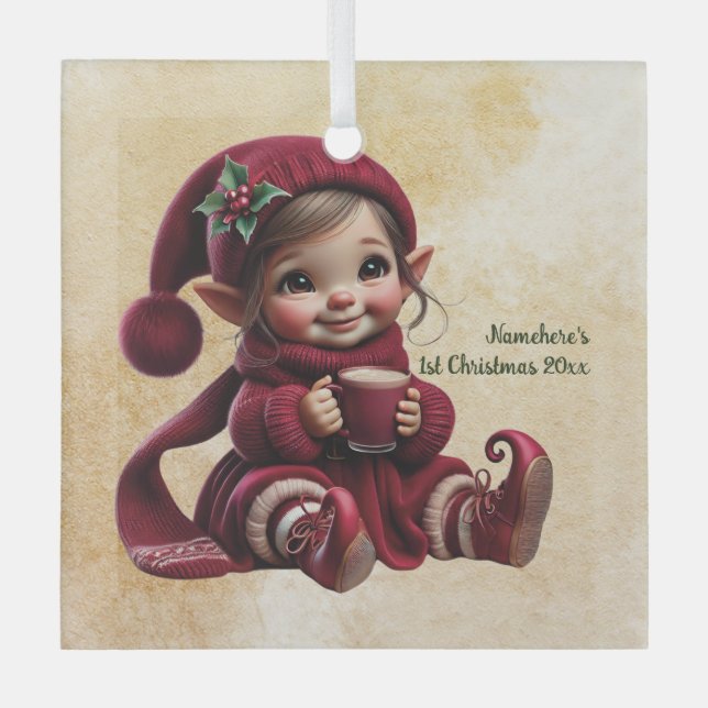 Adorno De Cristal Crea tu propio y alegre hogar navideño (Anverso)