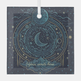 Adorno De Cristal Crea tus propias lunas y montañas celestes