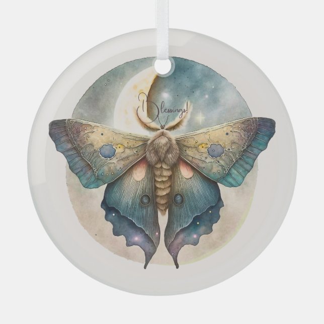 Adorno De Cristal Crear su propia Moon Moon Moon (Anverso)