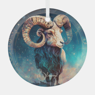 Adorno De Cristal Crear su propio Aries Zodiac Celestial