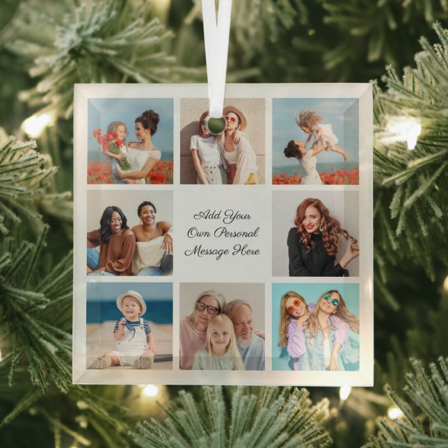 Adorno De Cristal Crear su propio Collage de fotos 8 Añadir su salud (in situ)