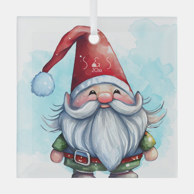 Adorno De Cristal Crear su propio Gnome de Navidades (Anverso)
