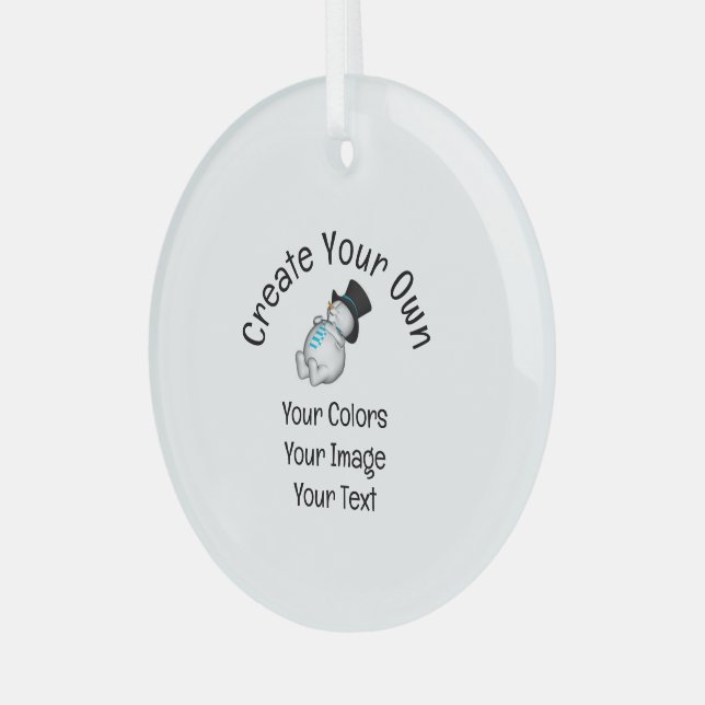 Adorno De Cristal Crear su propio Personalizado (Anverso Izquierdo )