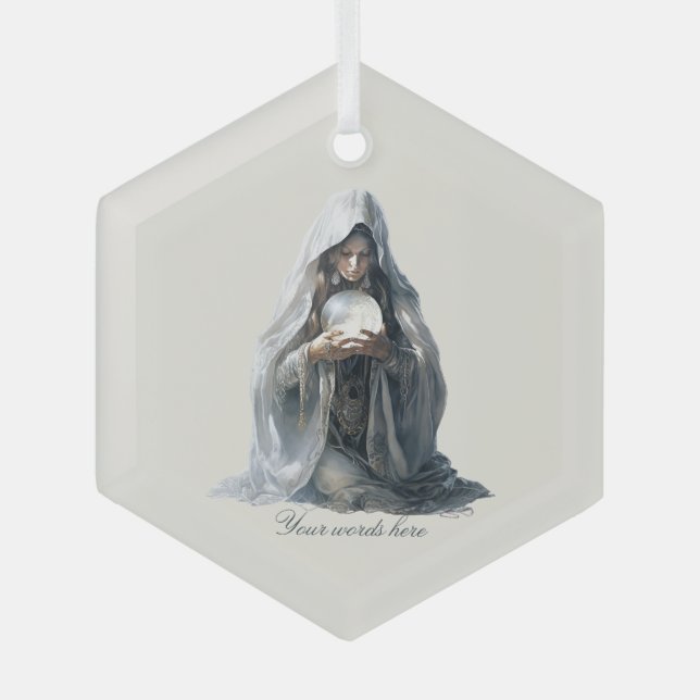 Adorno De Cristal Crear su propio Teléster de Fortune (Anverso)