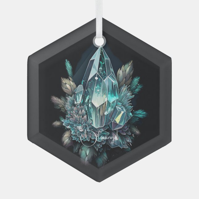 Adorno De Cristal Crear sus propios cristales azules (Anverso)