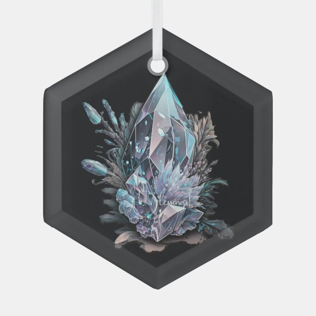 Adorno De Cristal Crear sus propios cristales de plata (Anverso)